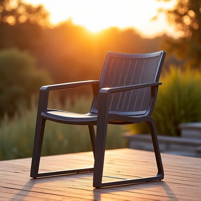 Sedia da giardino minimalista