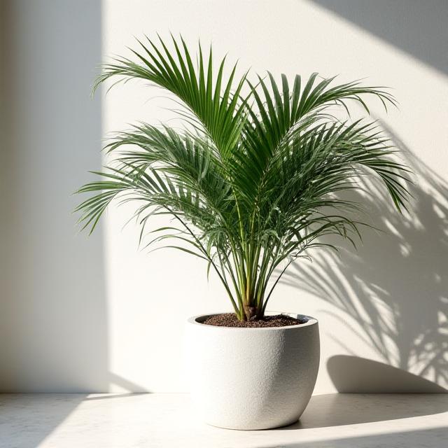 Palma in vaso di design